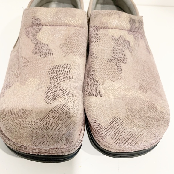 KLOGS Leather Pink Camouflage Comfort Shoes Clogs - Picture 9 of 9